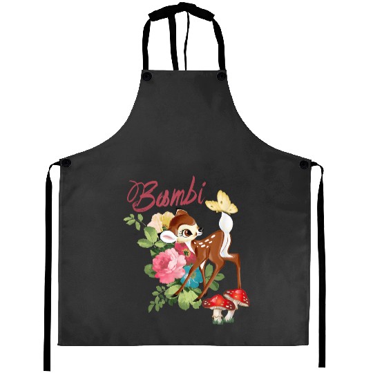 Disney Bambi Cute And Playful Watercolor Retro Portrait Aprons