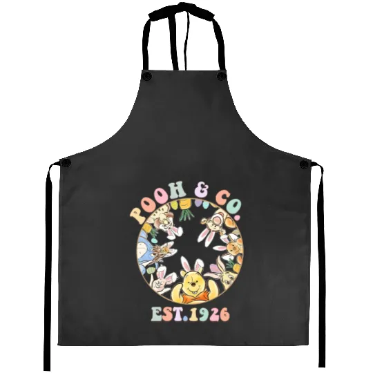 Disney Easter Aprons, Pooh Easter Aprons, Disney Bunny Aprons, Pooh n Co East 1926 Easter Aprons