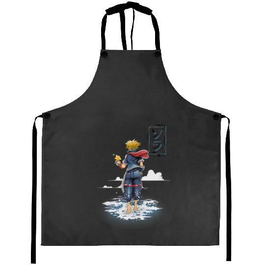 Disney Kingdom Hearts Sora Walking On Water Big Chest Poster Aprons
