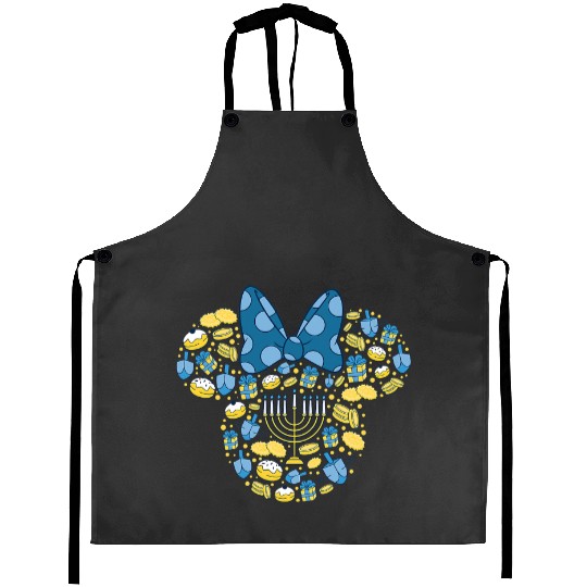 Disney Minnie Mouse Icon Hanukkah Chanukah Dreidel Menorah Aprons