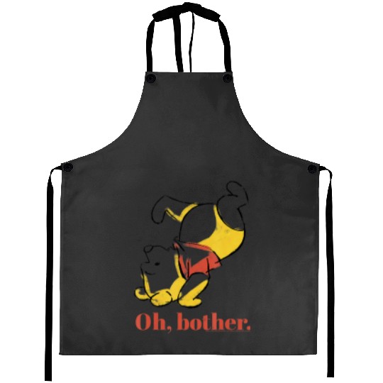 disney winnie the pooh oh brother handstand art logo t Aprons