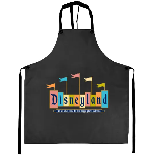 Retro Disneyland Sign Aprons