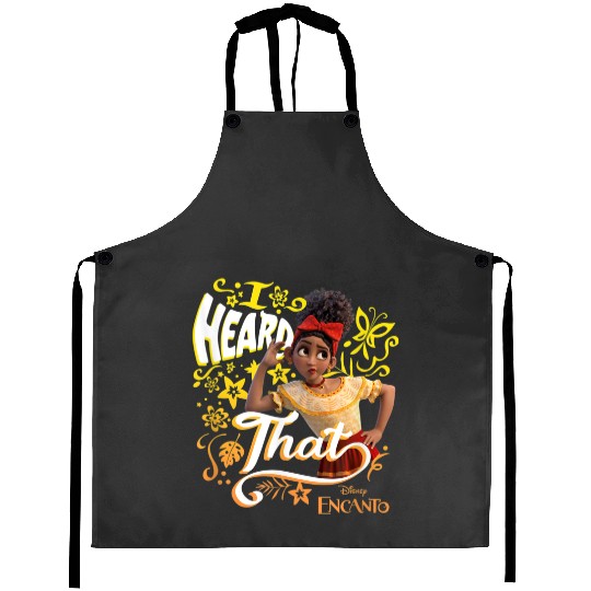 Disney Encanto Dolores I Heard That Portrait Aprons
