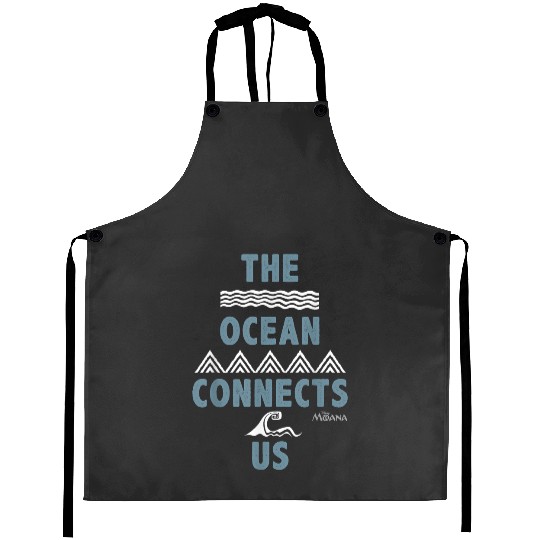 Disney Moana The Ocean Connects Us Tattoo Waves Aprons
