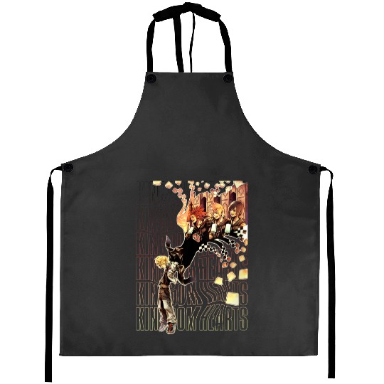 Womens Disney Kingdom Hearts Sora Ice Cream Memory Chest Portrait Aprons