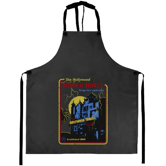 The Hollywood Tower Hotel The Twilight Zone Aprons / Disney Scary Halloween Aprons
