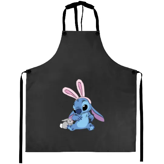 Disney Stitch Easter Bunny Easter Aprons