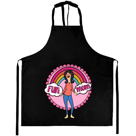 Boho Rainbow Bobs Burgers Linda Belcher Fun Mom Aprons