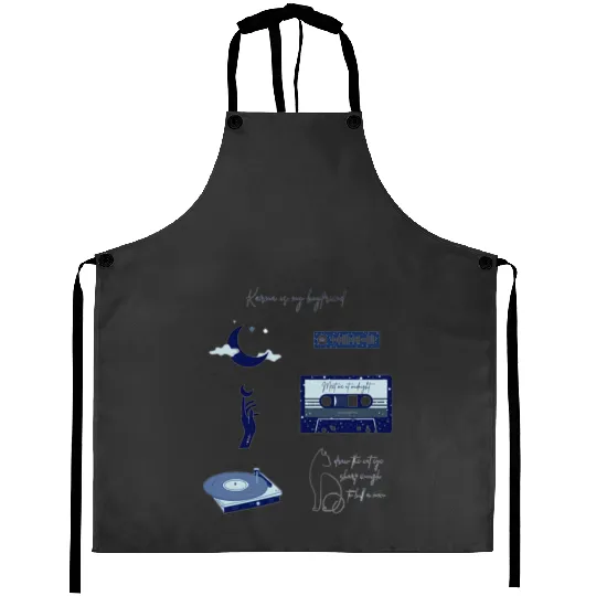 Discover Midnights--Taylor-Swift Collage Aesthetic Aprons