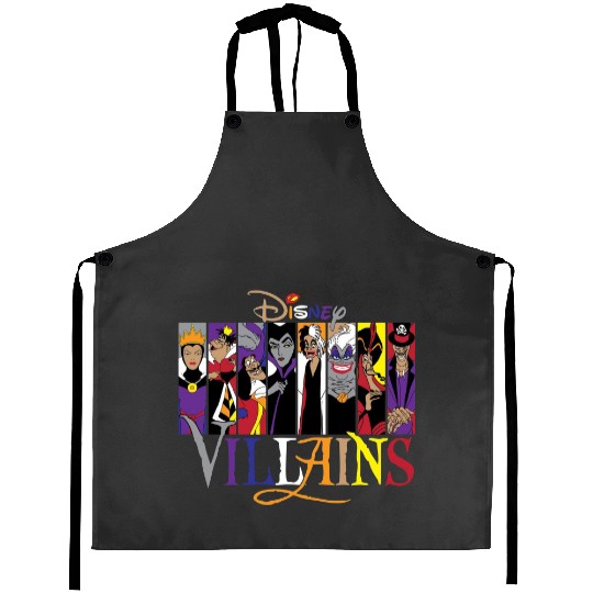 Disney Villains Aprons, Maleficent Evil Queen Aprons, Disney Villains Castle Aprons