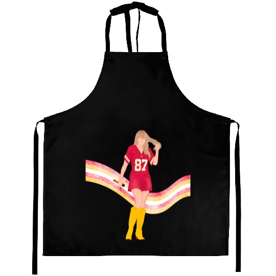 taylorr Swift x Travis Kelce Jersey (V5) Aprons