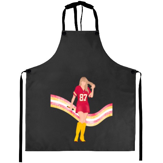 taylorr Swift x Travis Kelce Jersey (V5) Aprons