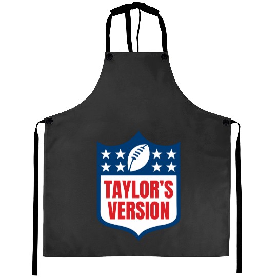 taylorr_S VERSION taylorr Swift + Travis Kelce Football Era Aprons