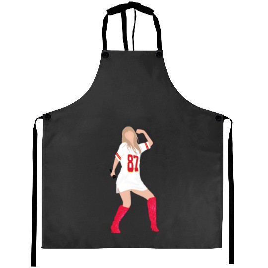 taylorr Swift x Travis Kelce Jersey (V4) Aprons