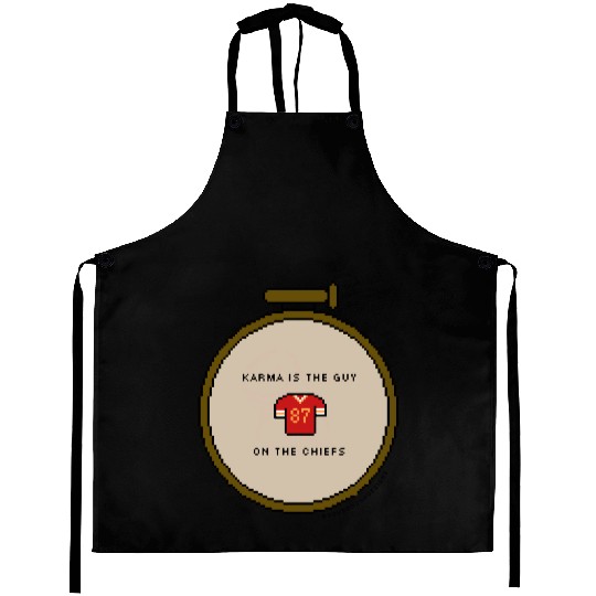 taylorr swift and travis kelce - pixel art! (1) Aprons