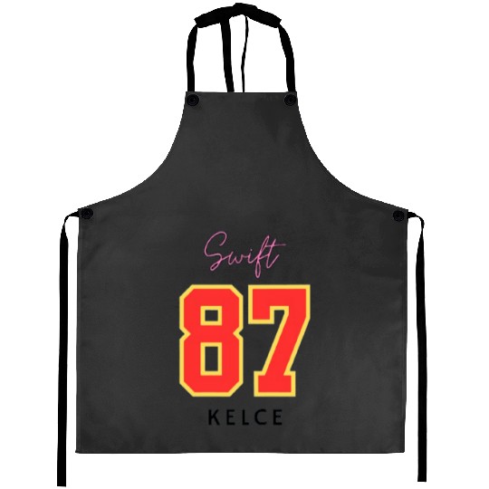 taylorr Swift 87 Travis Kelce Aprons
