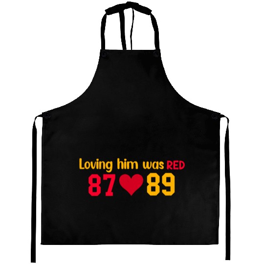 Loving Him Was RED taylorr Swift x Travis Kelce Aprons
