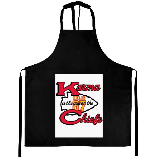 Karma is the Guy on the Chiefs taylorr Swift Travis Kelce Aprons