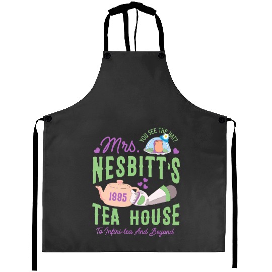 Buzz Lightyear Mrs Nesbitts Tea House To Infinity And Beyond Aprons,  Magic Kingdom Disneyland Family Vacation Gift