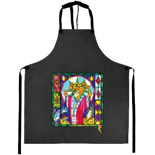 Disney Villains Prince John Robin Hood Stained Glass Window Aprons