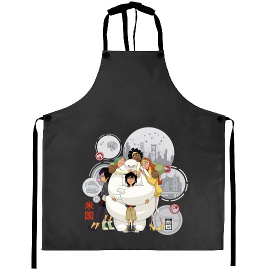 Disney Big Hero 6 TV Series Baymax Hugs Graphic Aprons