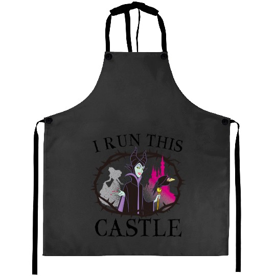 Disney Sleeping Beauty Maleficent Runs This Castle Aprons