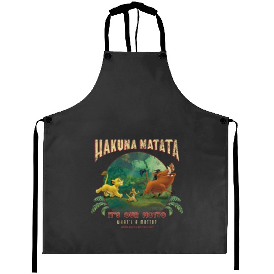 Disney Lion King Hakuna Matata Motto Simba Timon Pumbaa Aprons