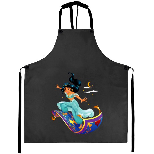 Disney Aladdin Princess Jasmine Magic Carpet Pose Aprons