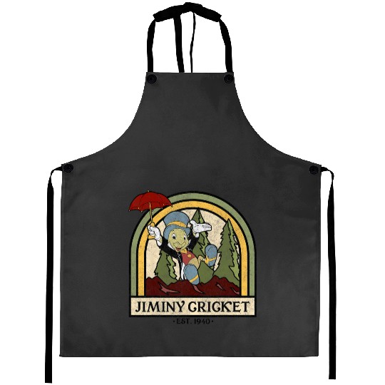 Disney Pinocchio Jiminy Cricket Established 1940 Aprons