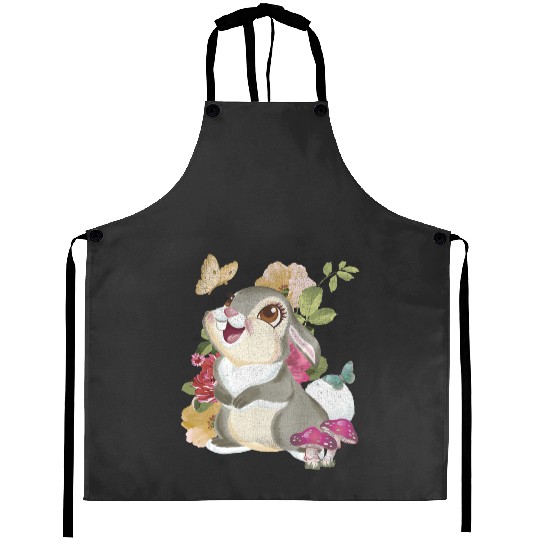 Disney Bambi Thumper Vintage Floral Portrait Aprons