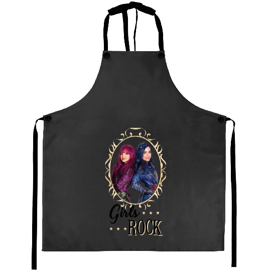 Disney Descendants Mal And Evie Girls Rock Aprons