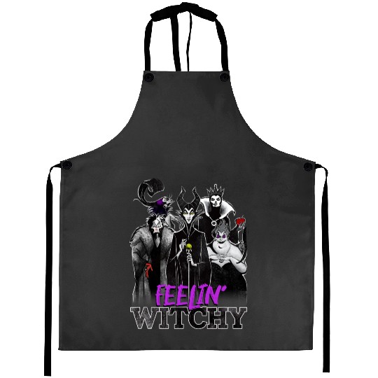 Disney Villains Halloween Feelin' Witchy Group Shot Aprons