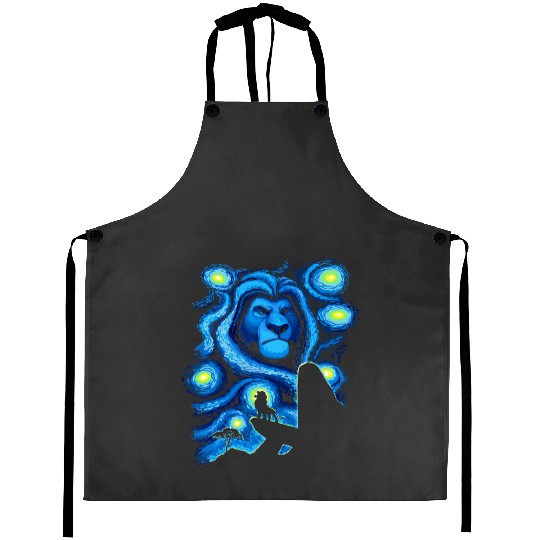 Disney The Lion King Mufasa Starry Night Pride Rock Aprons