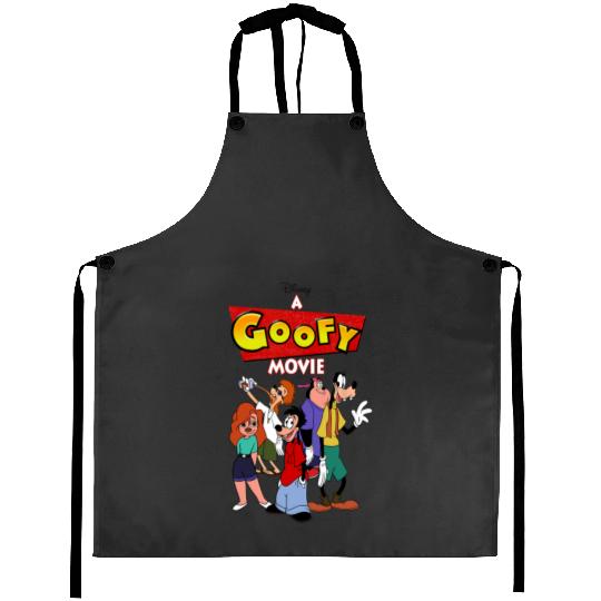 Disney A Goofy Movie Group Shot Logo Aprons