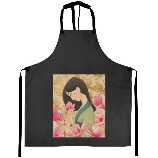 Disney Mulan Floral Aprons