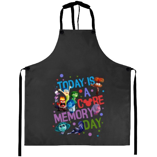 Disney Inside Out 2 Core Memory Day Era Aprons, Disney Family Trip Aprons