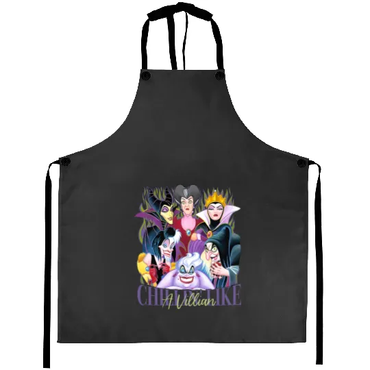 Chillin Like A Villian Aprons, Disney Villians Halloween Villains The Evil Tour Aprons
