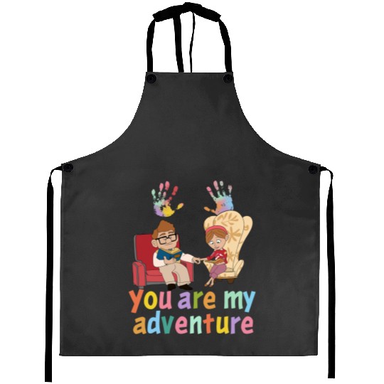 Disney Movie You Are My Adventure Aprons, Disney Couple Carl and Ellie Aprons