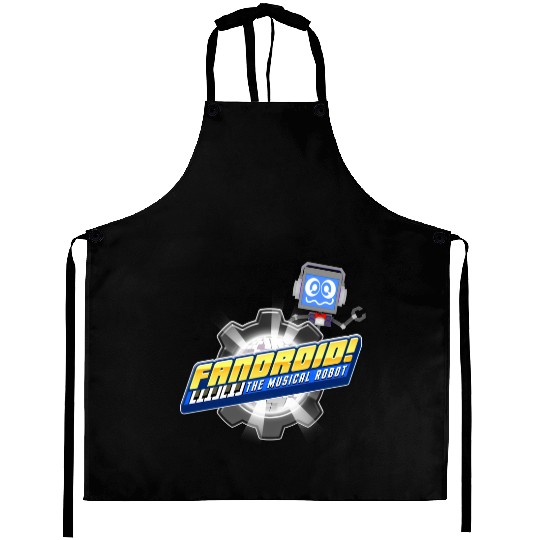 Fandroid Logo with Waving Fandroid Aprons