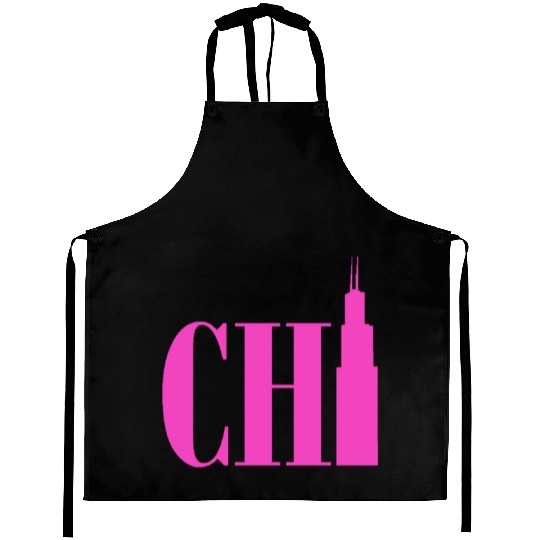 Chicago - Neon Pink Aprons