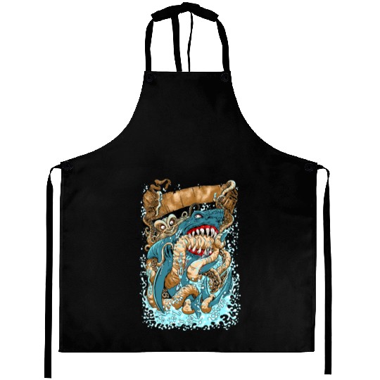 OCTOPUS v SHARK Aprons