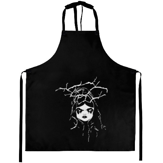 creepy dollface Aprons