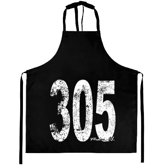 Vintage Miami Area Code 305 Aprons