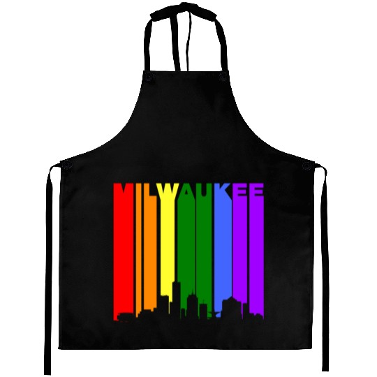 Milwaukee Wisconsin Rainbow LGBT Gay Pride Aprons