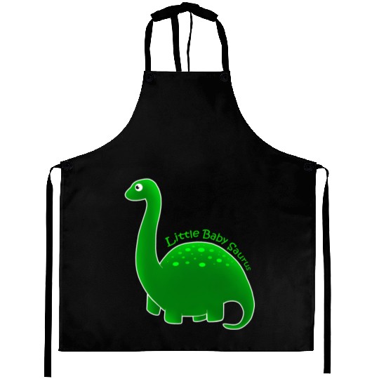 Green Little Baby Saurus Aprons