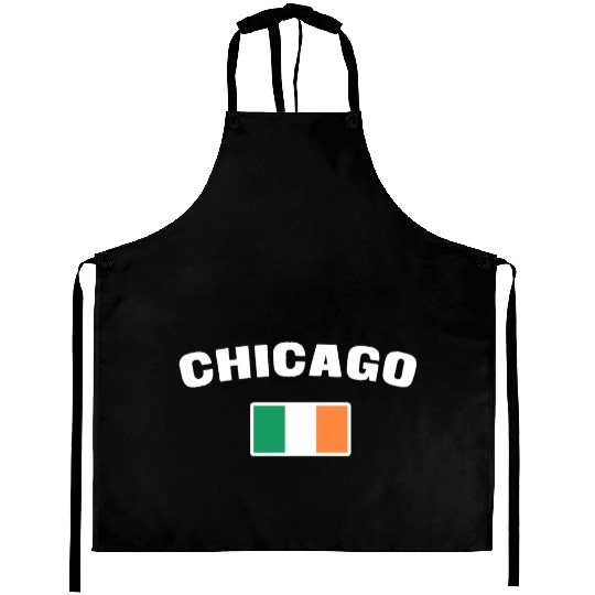 Saint Patrick's Day Chicago Irish Flag Aprons