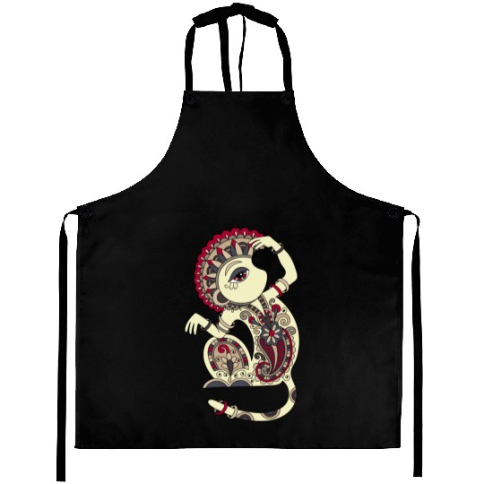 Aztec Monkey Aprons