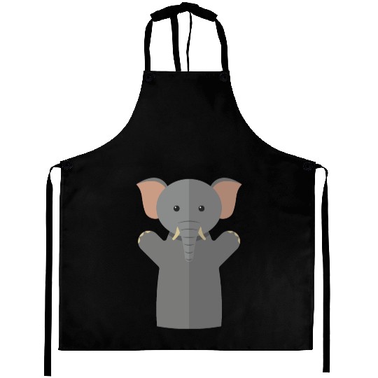 Hand puppet elephant Aprons