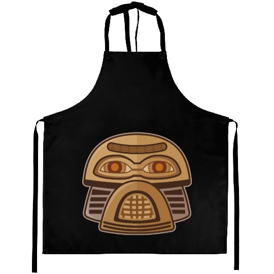 Robot mask Aprons