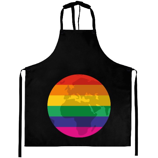 Rainbow earth Aprons